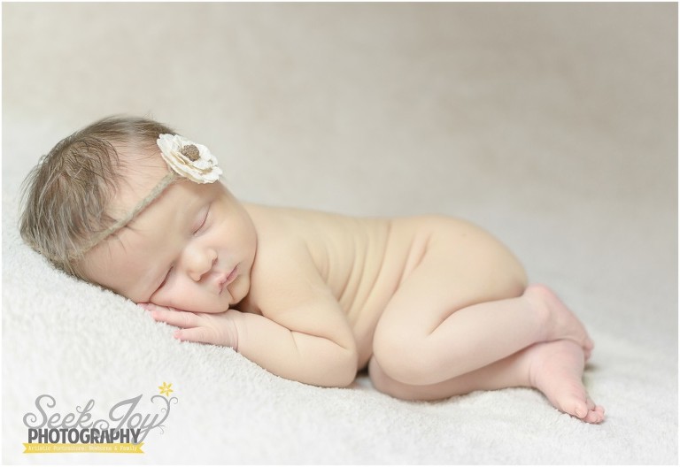 newborn photography anderson sc baby girl with vintage tie back
